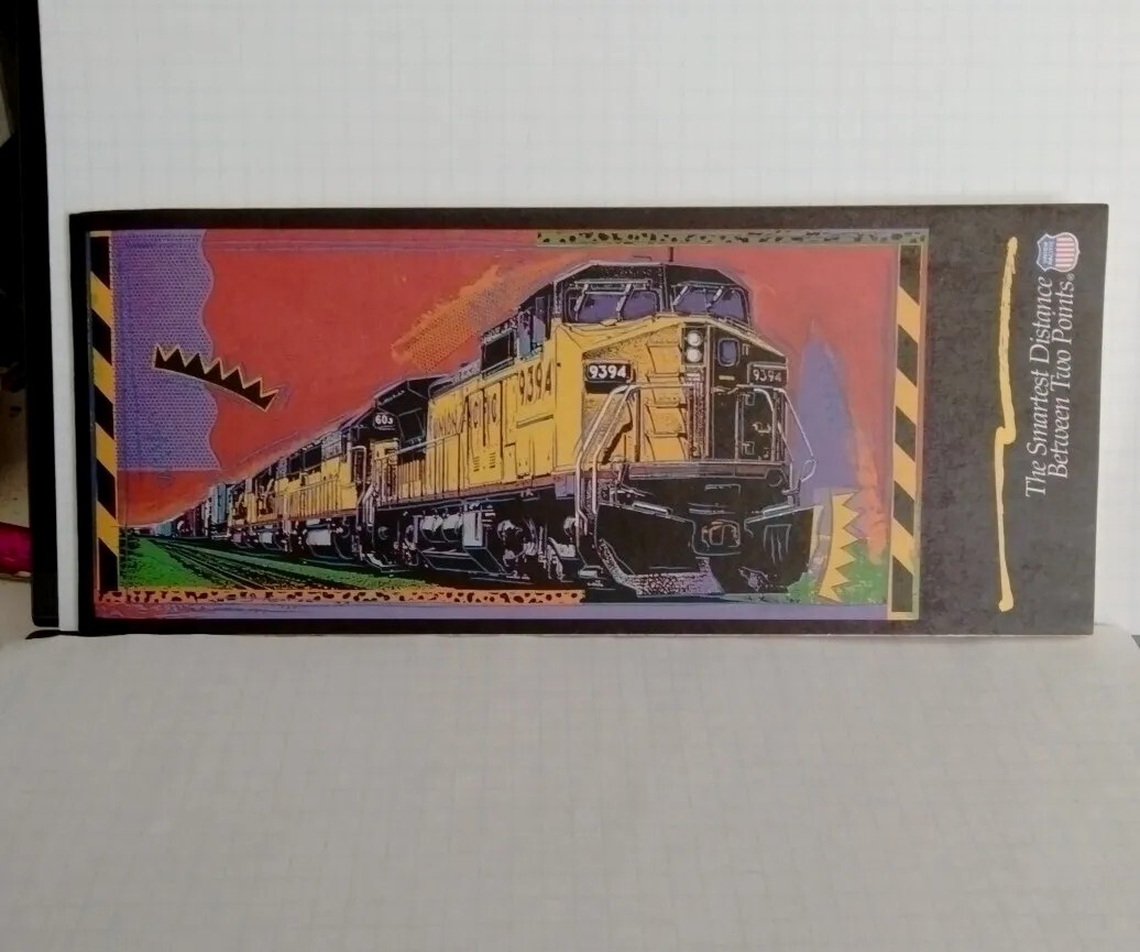 Map Union Pacific Railroad 1994 UP & Connecting Short Lines