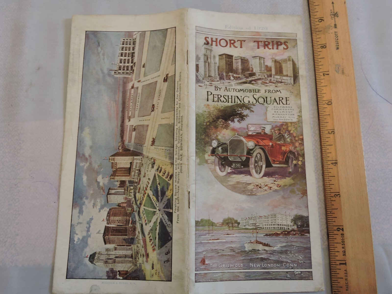 Rare 1920 LIRR Pershing Sq. New York City NYC Subway 32 page Map Brochure