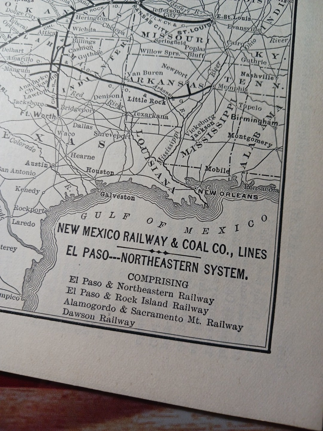 ~1904 New Mexico Railway & Coal Company vintage Railroad Map + Report All Lines