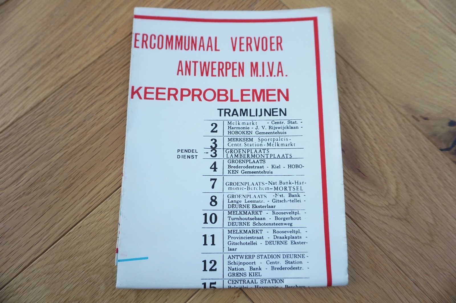 c1970s IVP Netherlands Railway Bus Tram Route Map