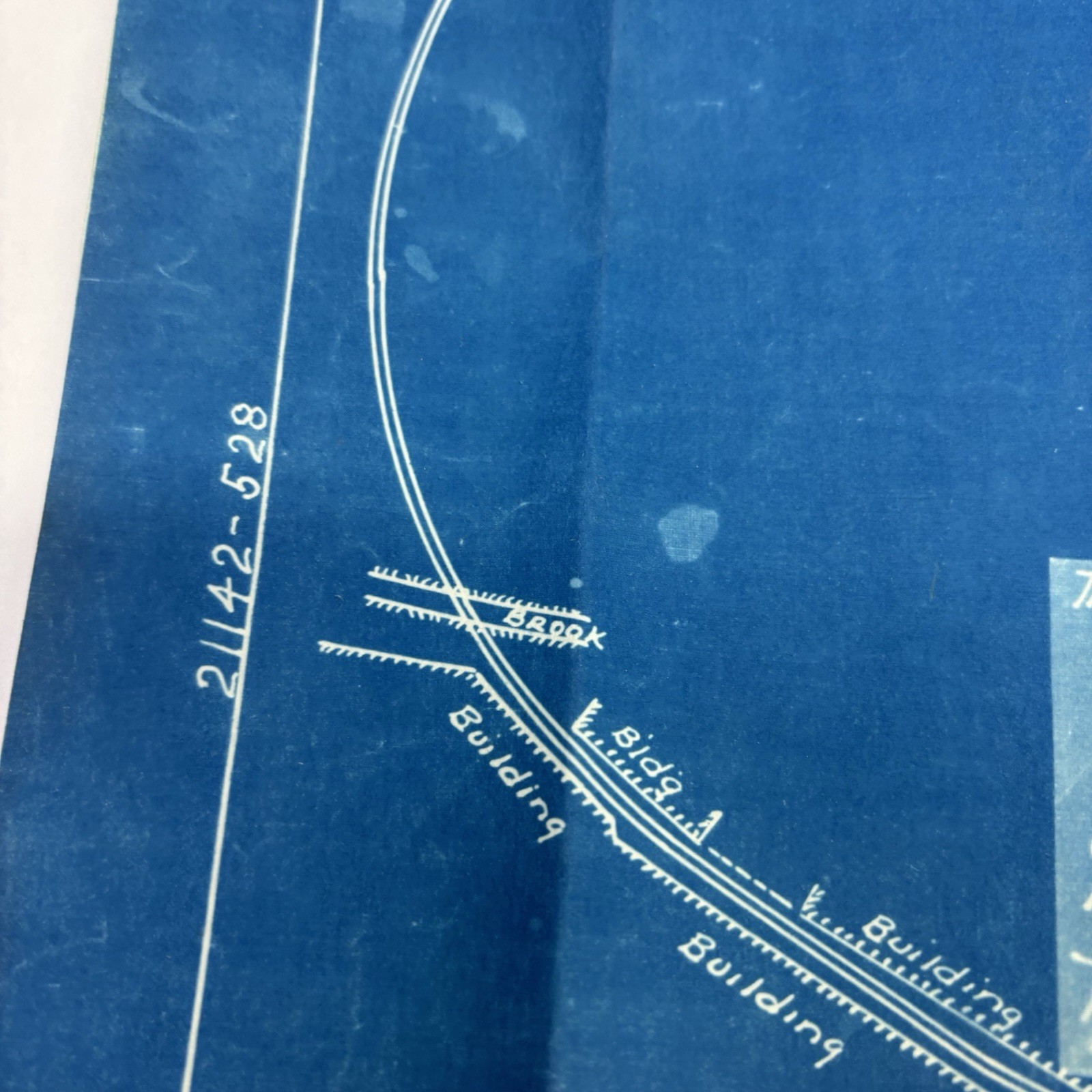Boston and Maine Railroad Blueprint Vintage 1950s Main Line in Manchester, NH