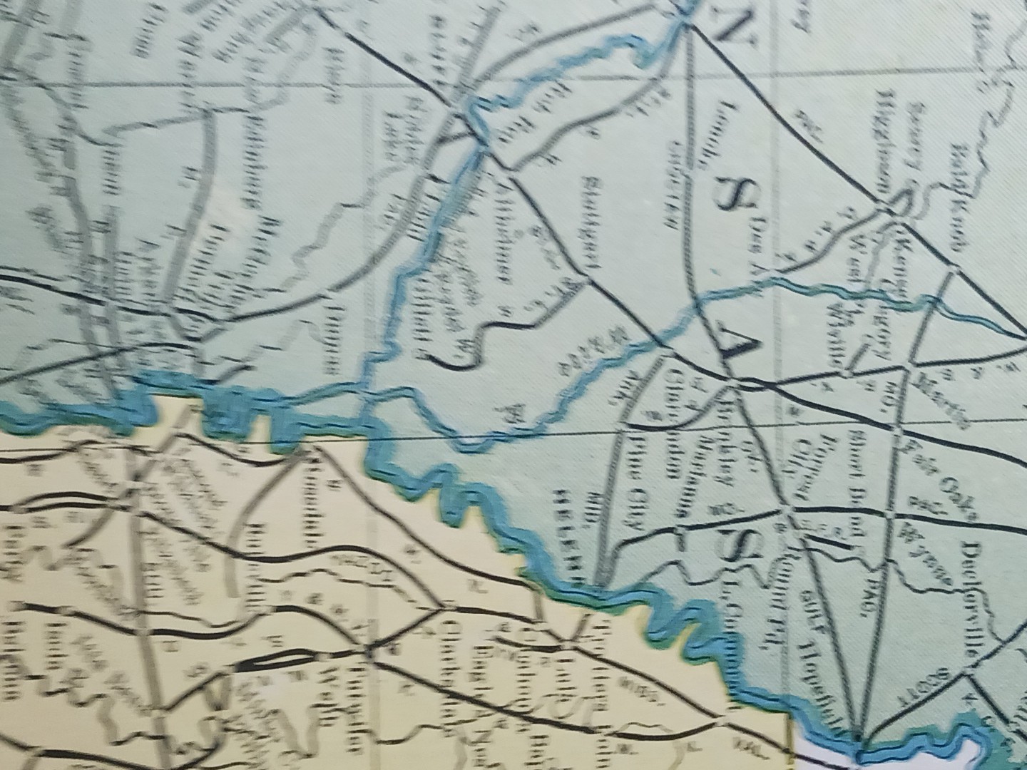 ~1904 Railroad Map MISSISSIPPI LOUISIANA ARKANSAS all Train lines Depots 11″x9″