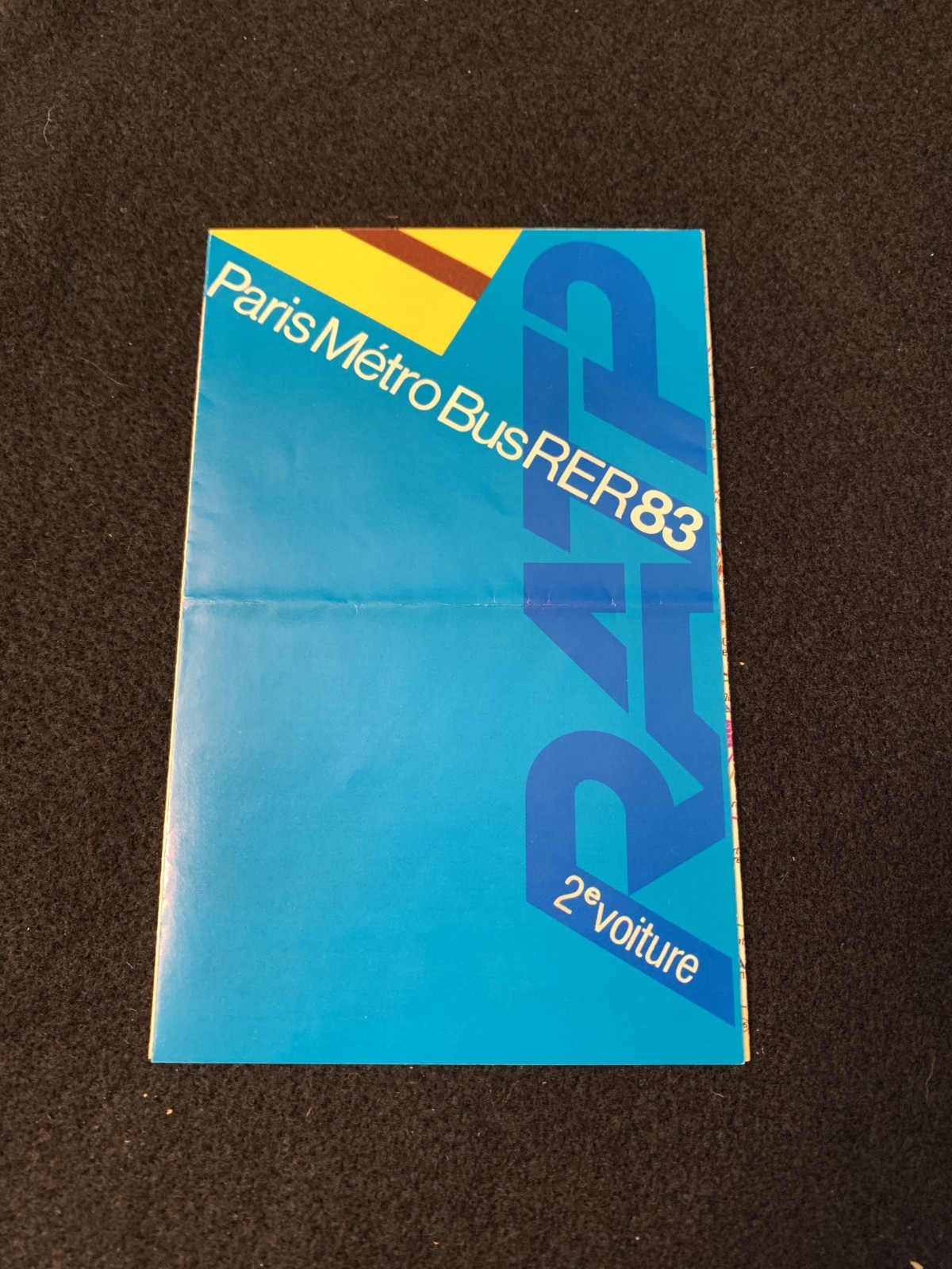Paris/London Transit Ephemera (’83 Paris Bus Map, ’09 Tube Map, 2 Oyster Cards)