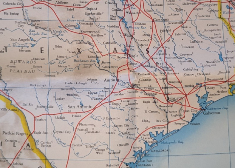 Vintage 1958-’66 No.950 Lionel Railroad Map-United States, Rand McNally, 37 x 52