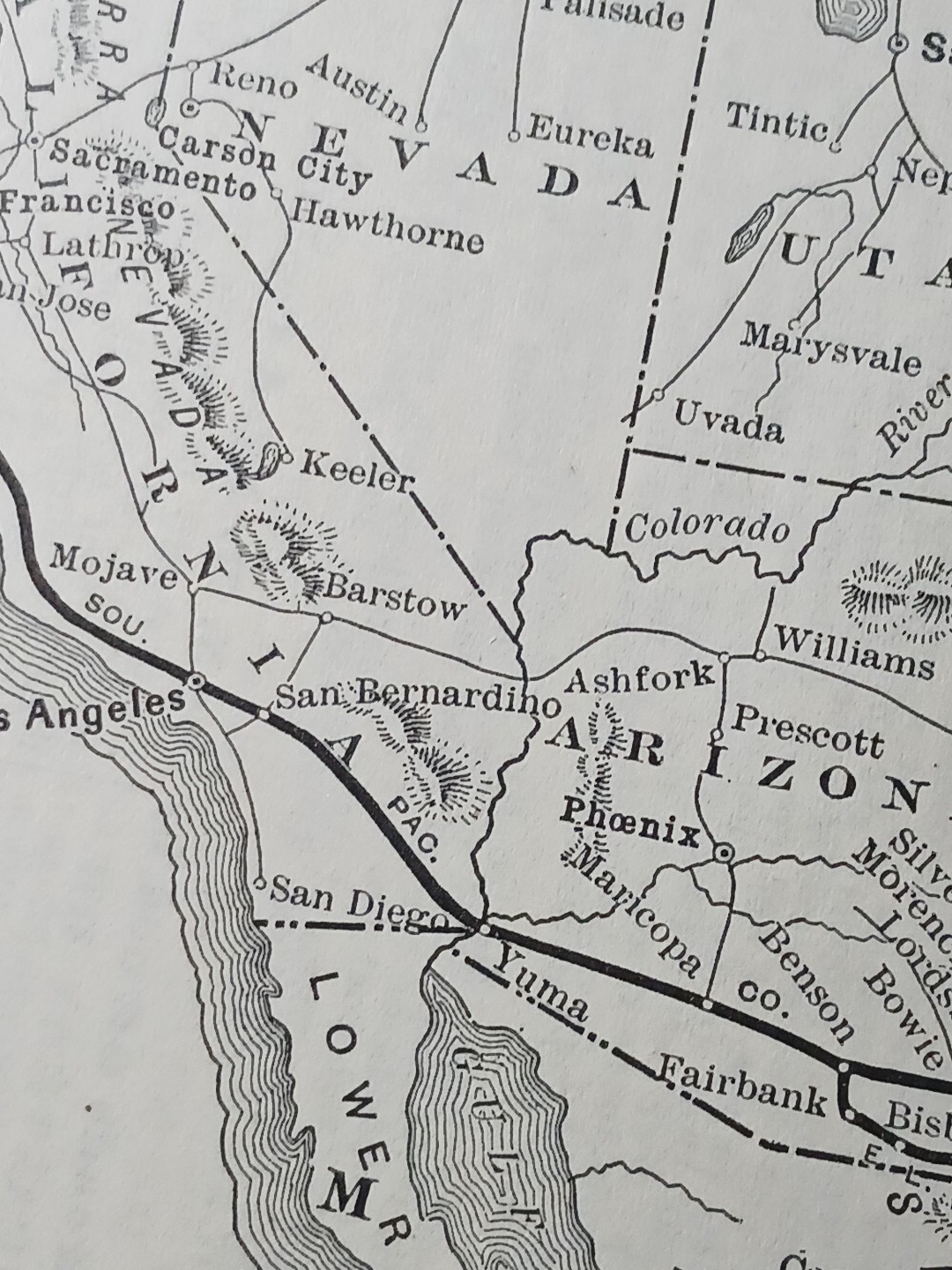 ~1904 New Mexico Railway & Coal Company vintage Railroad Map + Report All Lines