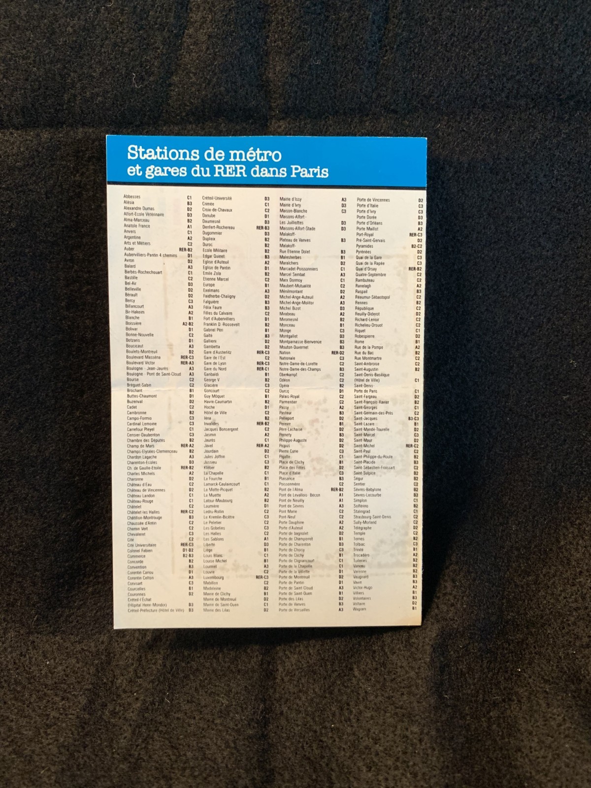 Paris/London Transit Ephemera (’83 Paris Bus Map, ’09 Tube Map, 2 Oyster Cards)