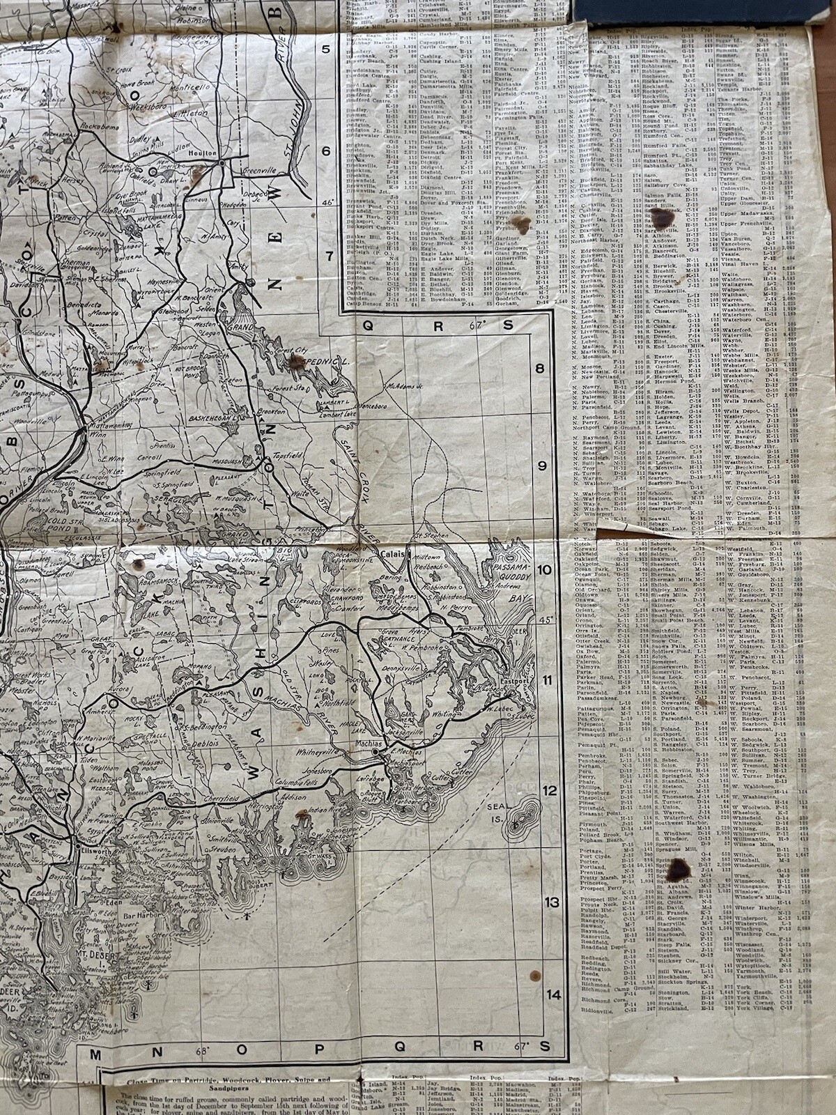 Antique 1907 New England Commercial & Route Survey Rail Road Electric Roads Map