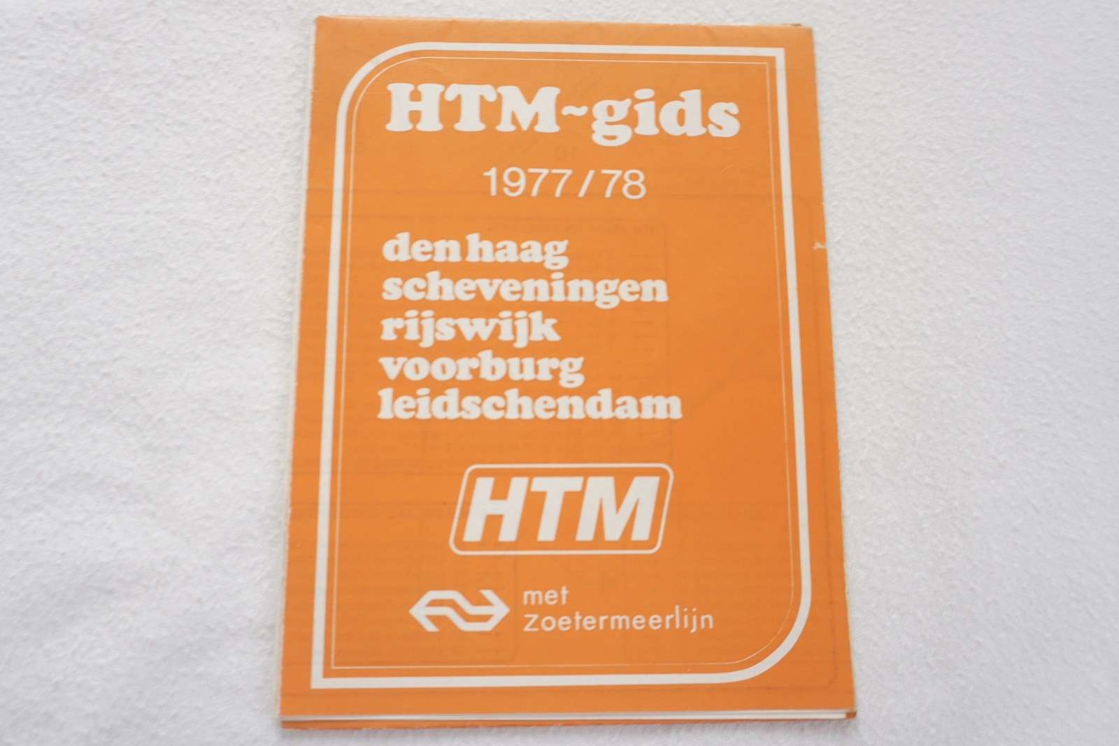 1977 HTM Netherlands Railway Bus Tram Route Map