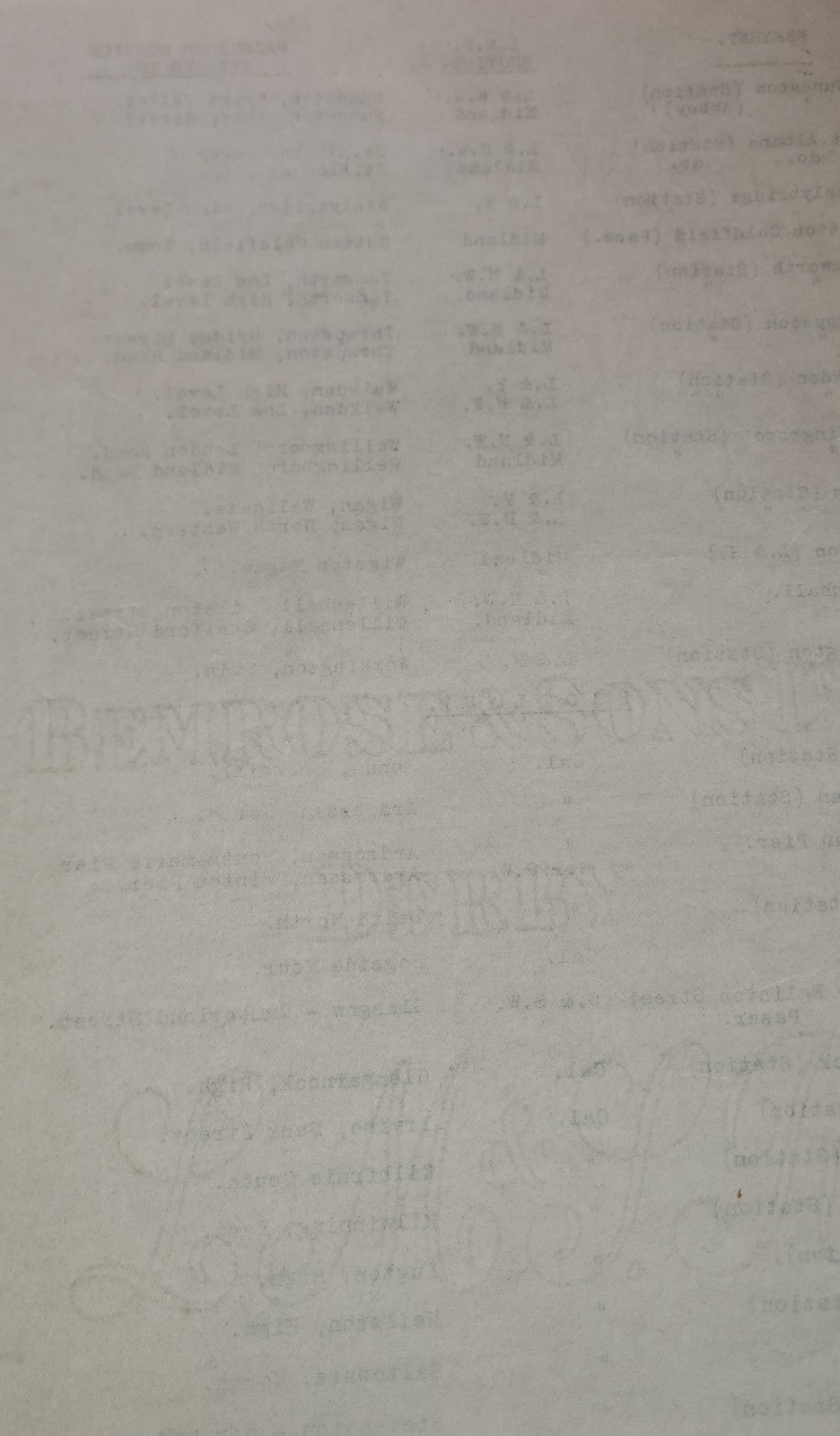 1924 LMS Railway Stations Alterations Printed bemrose & sons derby Holographic