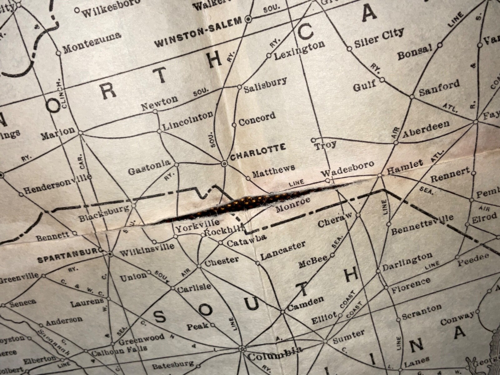1922 Illinois Central Railroad Map & Gazetteer map page Yazoo Mississippi Valley