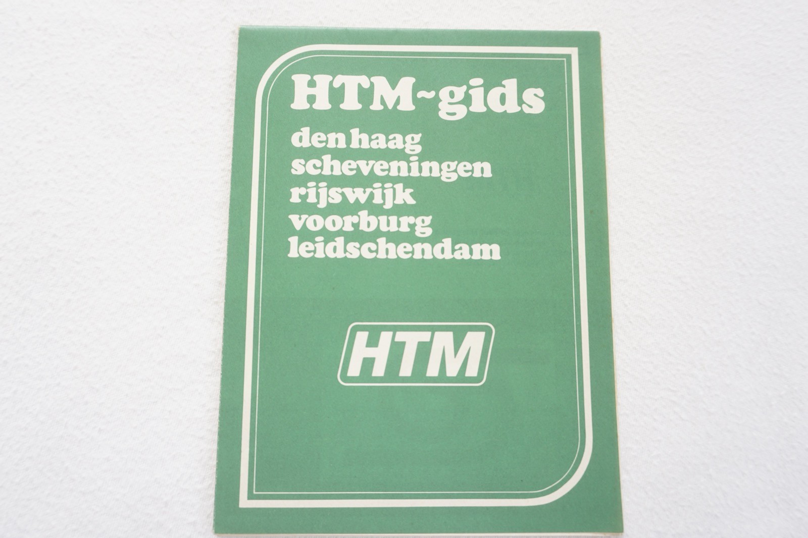 c1970s HTM Netherlands Railway Bus Tram Route Map
