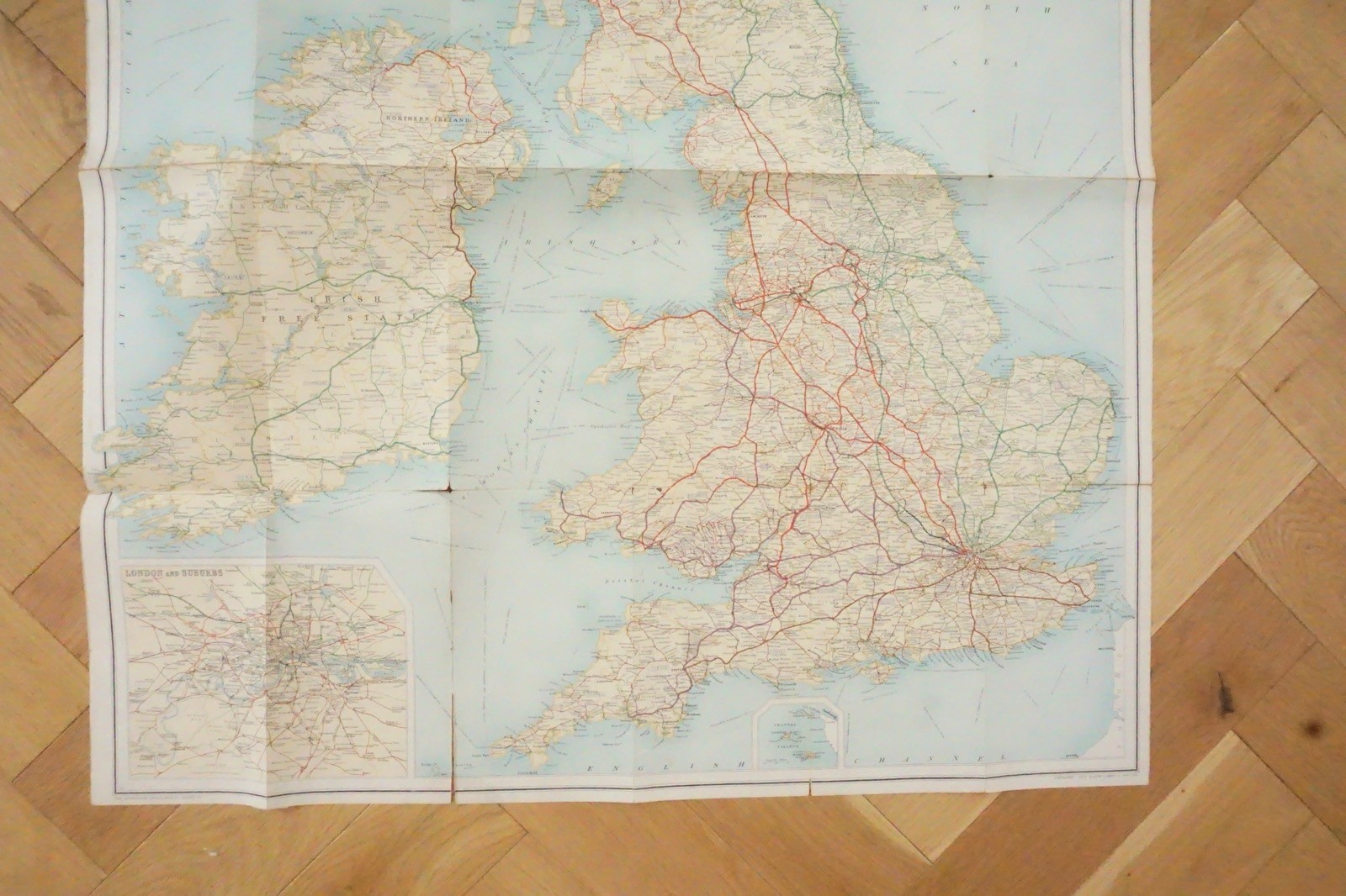 1927 Bartholomews British Isles Pre Grouping Railway Map