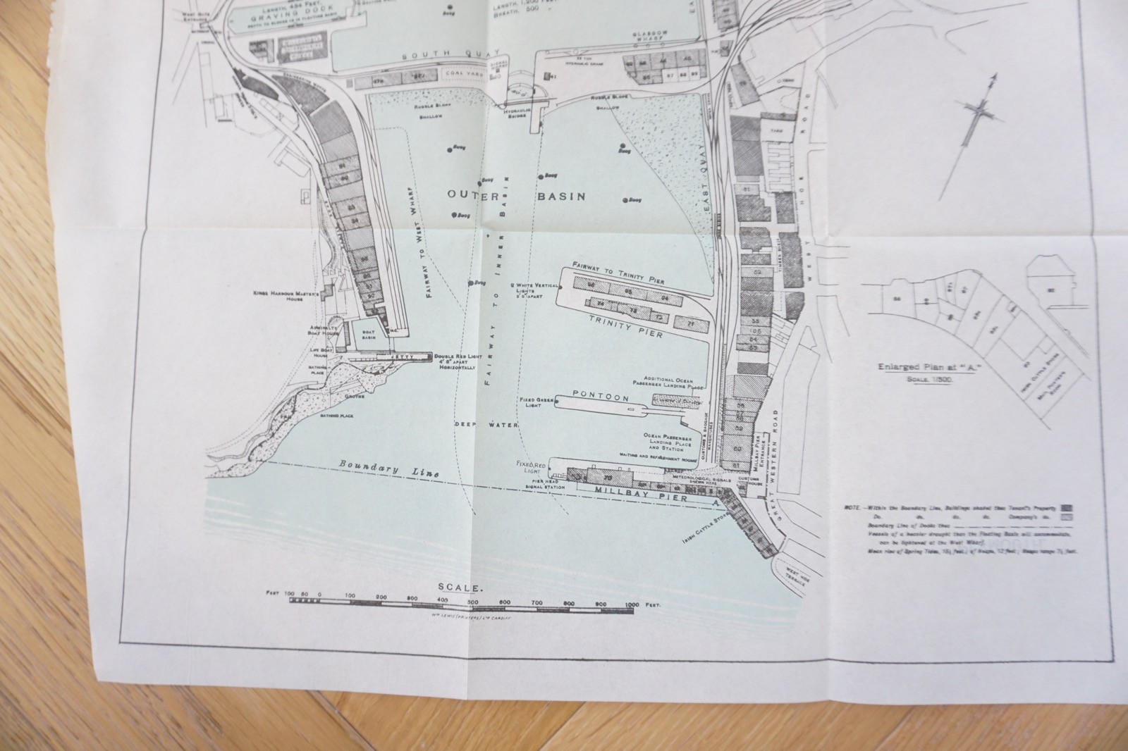 1932 GWR Plymouth Docks Railway Map
