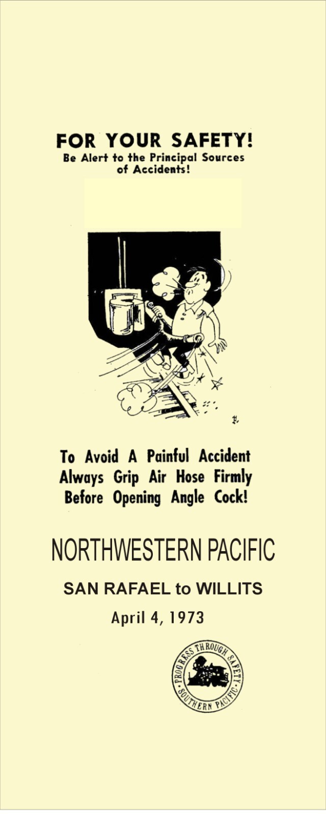 Northwestern Pacific RR 1973 San Rafael to Willits SPINS PDF Pages on DVD