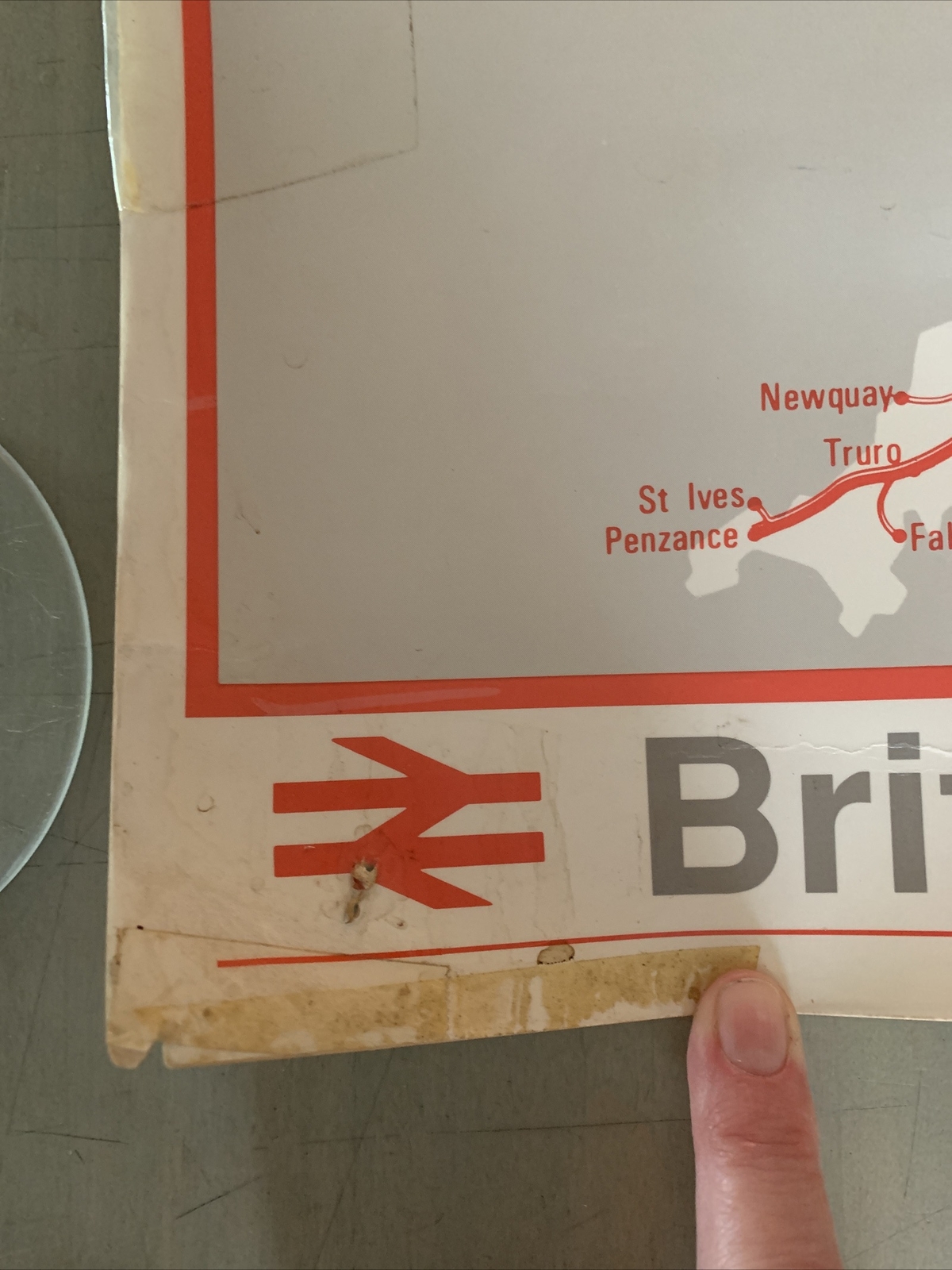 British Rail Principal Passenger Rail Network Poster 28” X 19”