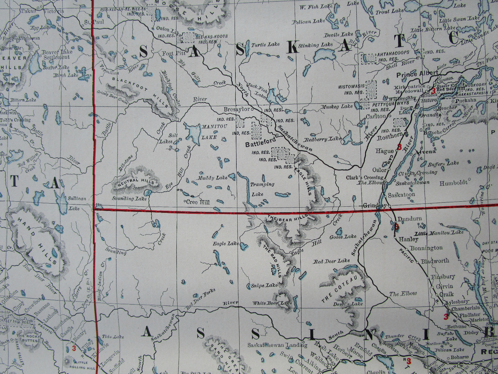 Lg 1901 CANADA NORTHWEST TERRITORIES RAILROAD Map McN Business ST MARYS RIVER RR