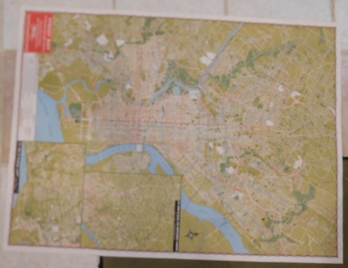 Map PTC Street and & Transit Map of Philadelphia Transportation Company #17 1960