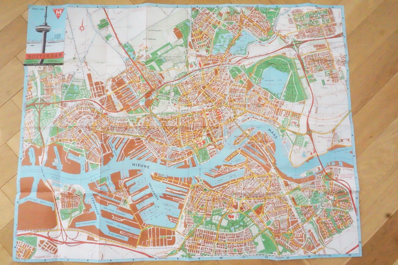 Rotterdam Holland Netherlands Metropool Tram Bus Railway Route Map