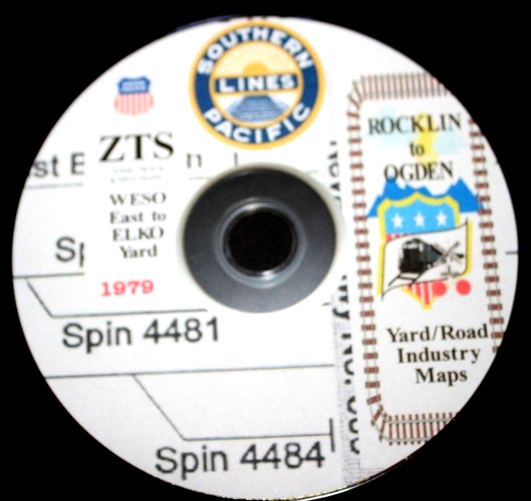 Southern Pacific RR/UP 1979 Rocklin to Ogden S.P.I.N.S./ZTS pages on DVD