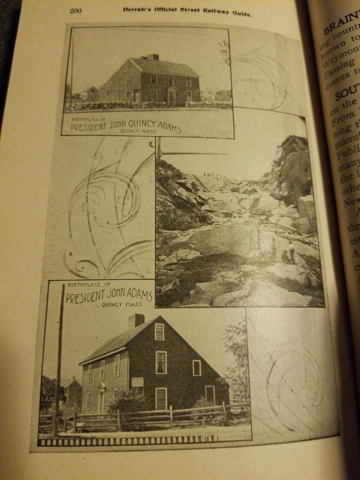 1900 DERRAH’S EASTERN NEW ENGLAND STREET TROLLEY RAILWAY GUIDE – BOSTON SITES