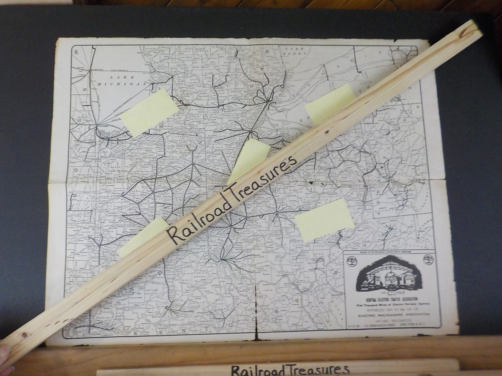 Map Central ELectric Traffic Association 1912-1923 REPRODUCED 1941