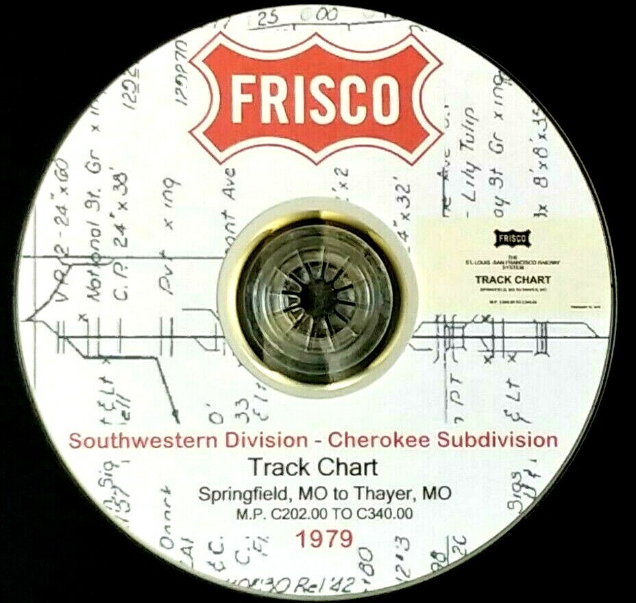 St Louis San Francisico 1979 SW Div. Cherokee Sub Track Chart Pages on DVD