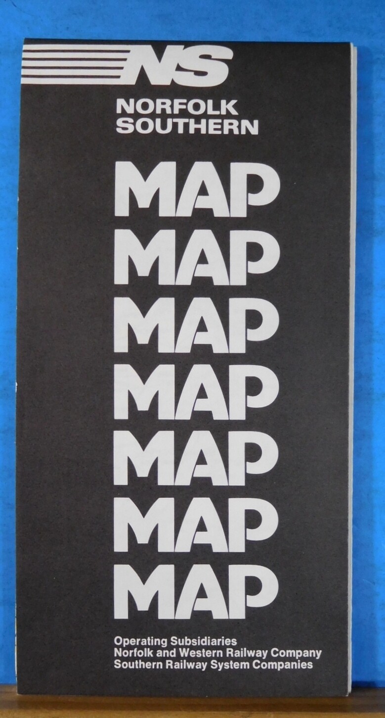 Map Norfolk Southern Operating subsidiaries 1982 NS