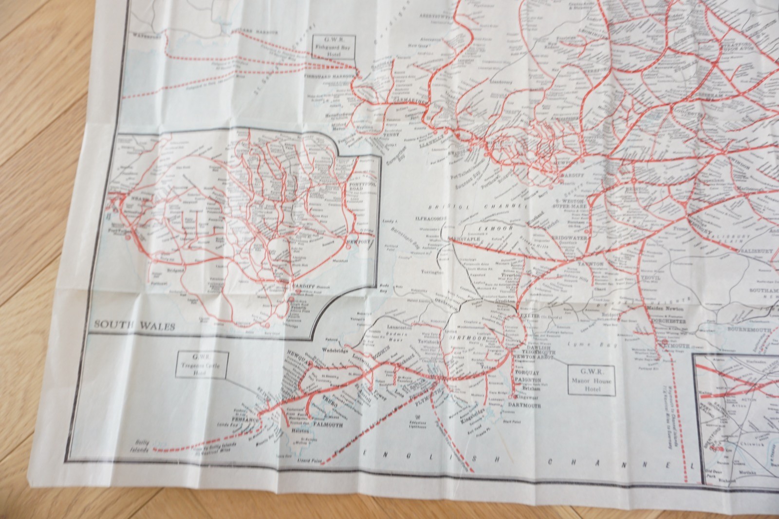 GWR System Map Pocket Railway Map & Pouch