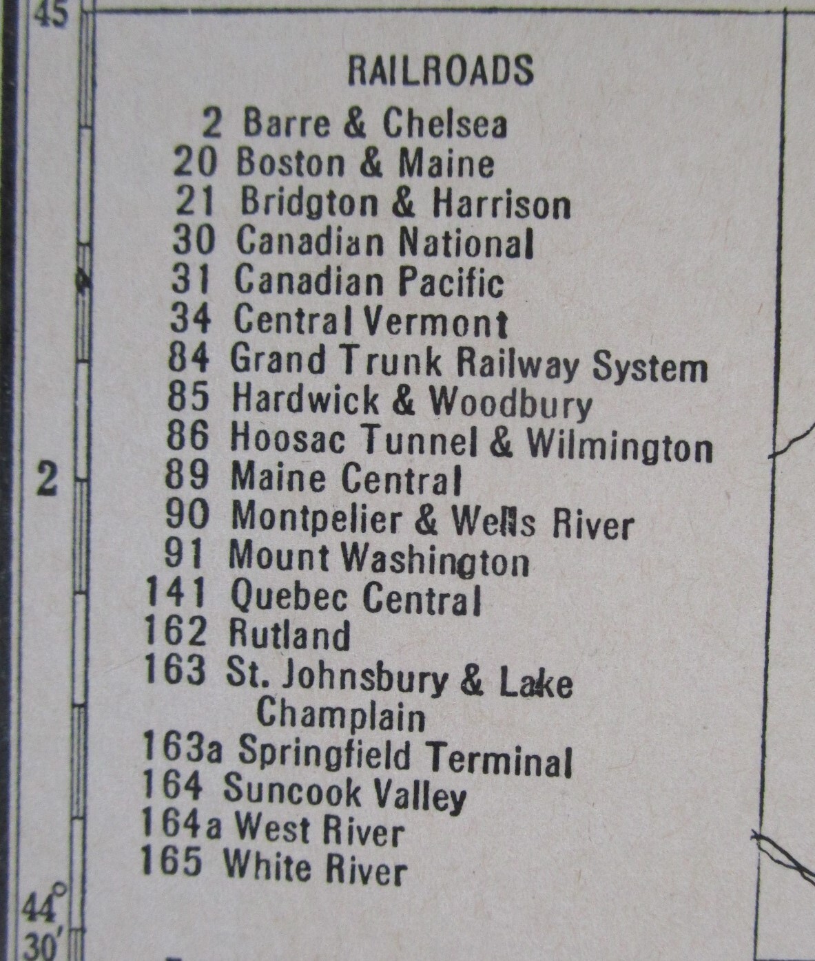 NV NH PRE WWII 1939 NEVADA RAILROAD Map TONAPAH TIDEWATER RR ~or~ NEW HAMPSHIRE