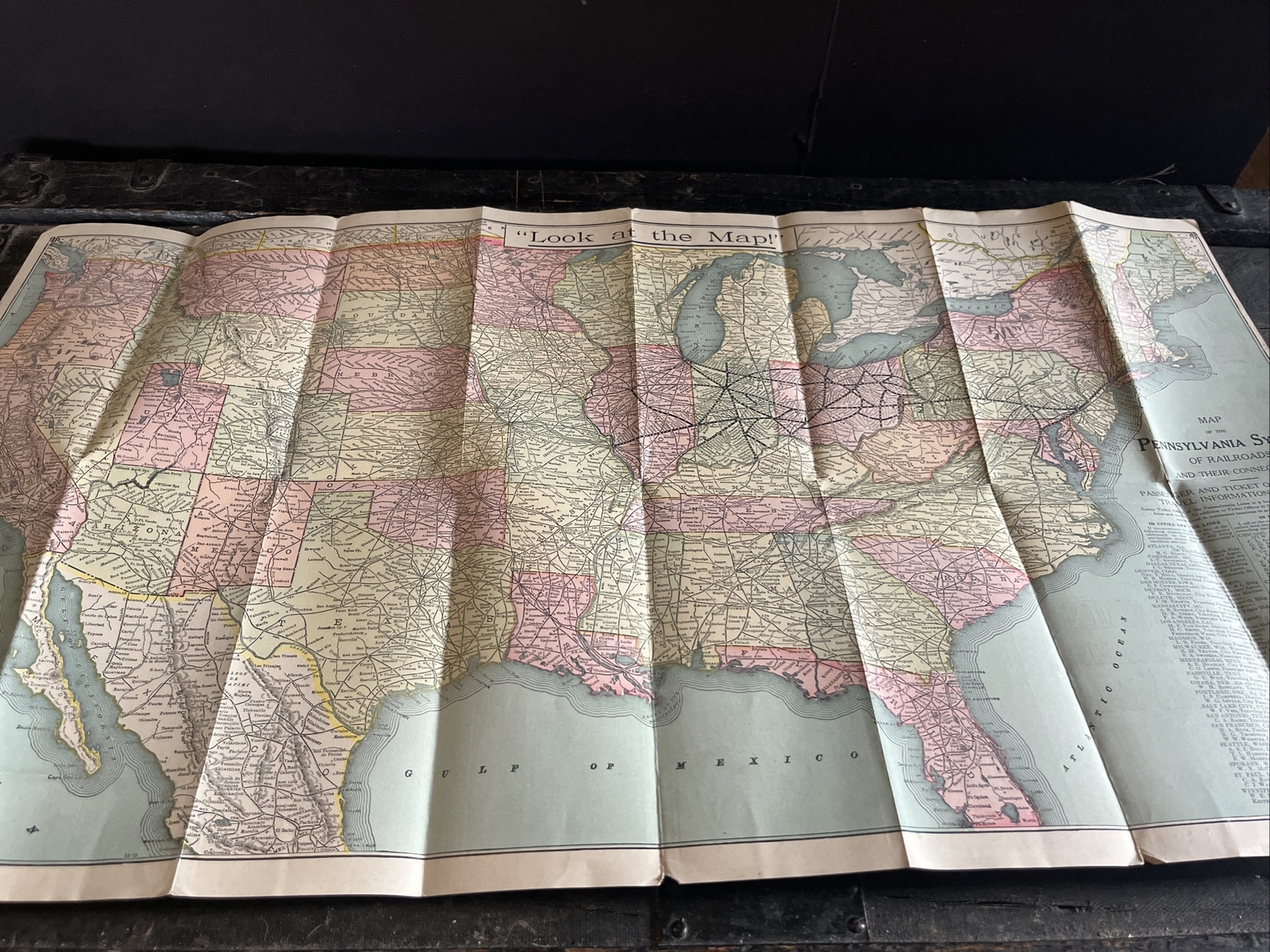 PENNSYLVANA RAILROAD 1919 MAPS OF UNITED STATES & PRINCIPAL TERMINALS SYSTEM