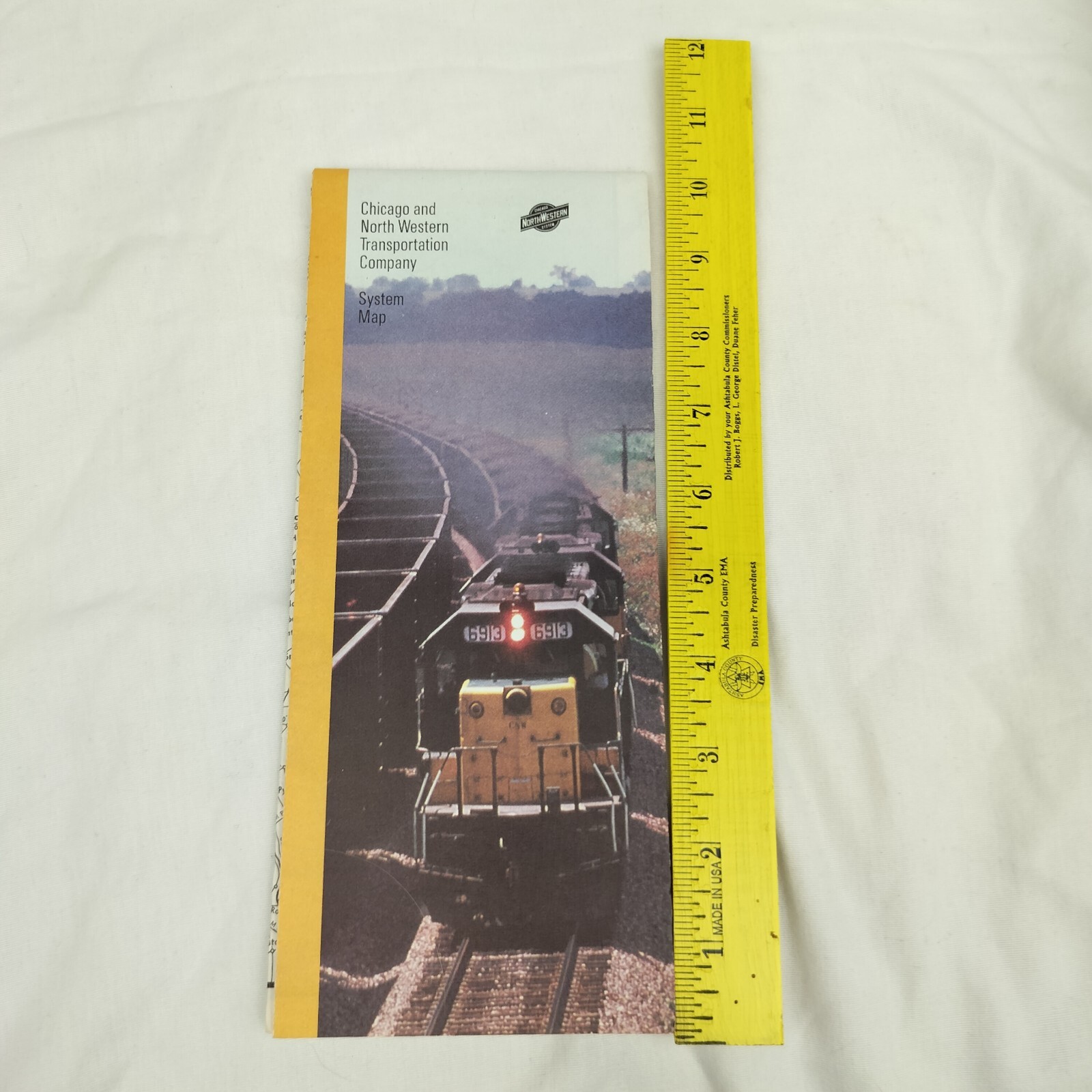CHICAGO AND NORTHWESTERN TRANSPORTATION COMPANY SYSTEM MAP 1985 Railroad