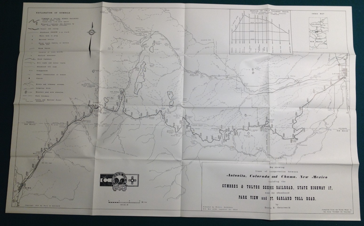 2 Colorado Railroad Maps Railway Society Historical Routes & Cumbres & Toltec