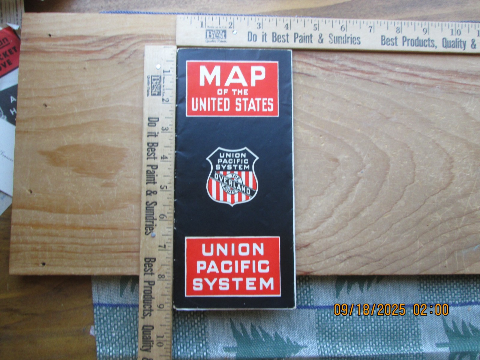 Map of the United States Union Pacific system 1928
