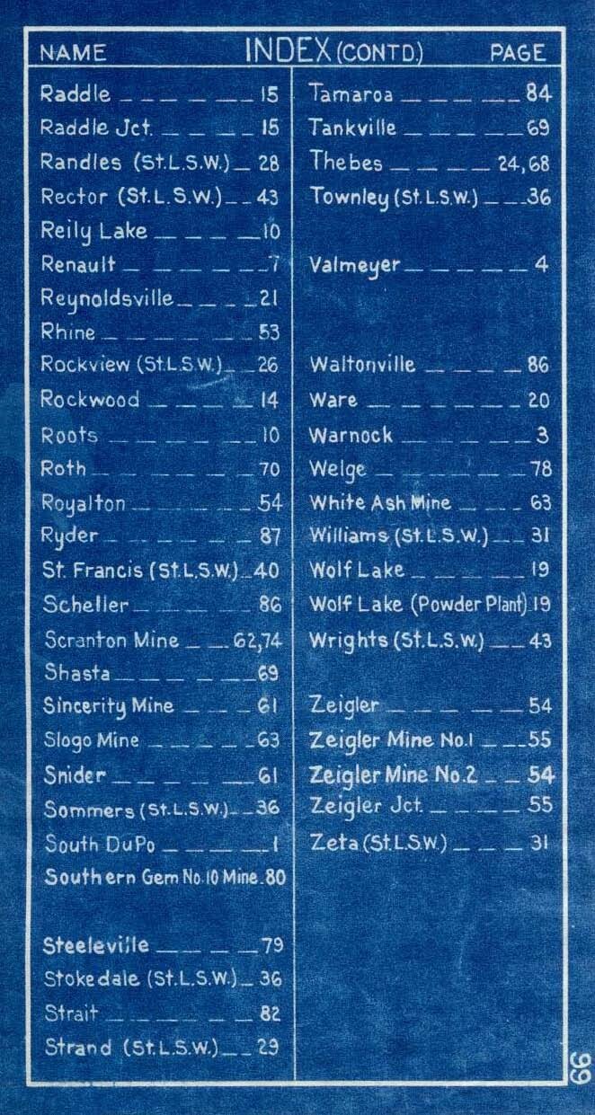 Missouri Pacific 1931 Illinois Division Condensed Track Profile PDF Pages on DVD