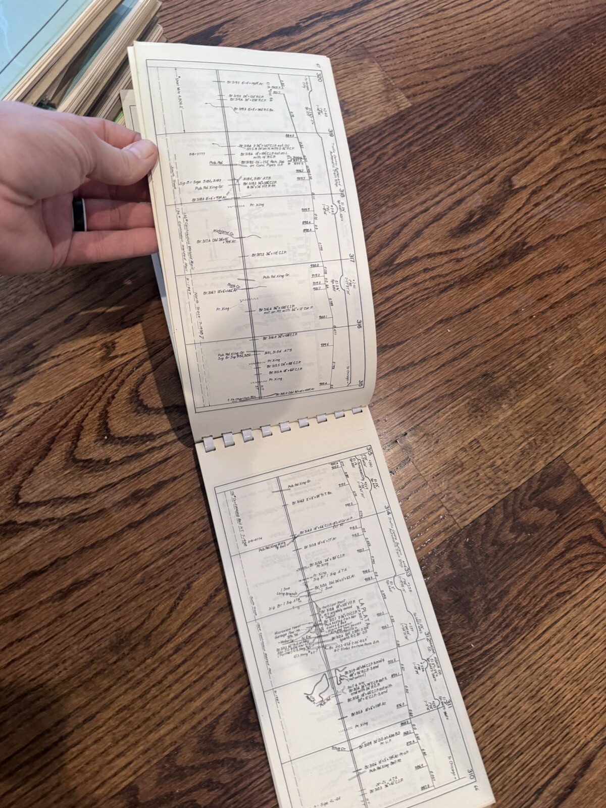 ATSF Santa Fe Railroad System Track Chart Binder 1 1972 Chicago To Kansas City