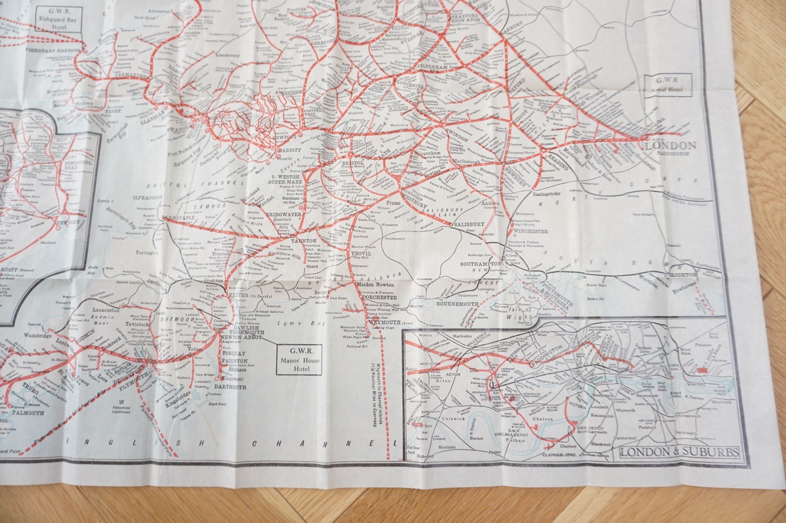 GWR System Map Pocket Railway Map & Pouch