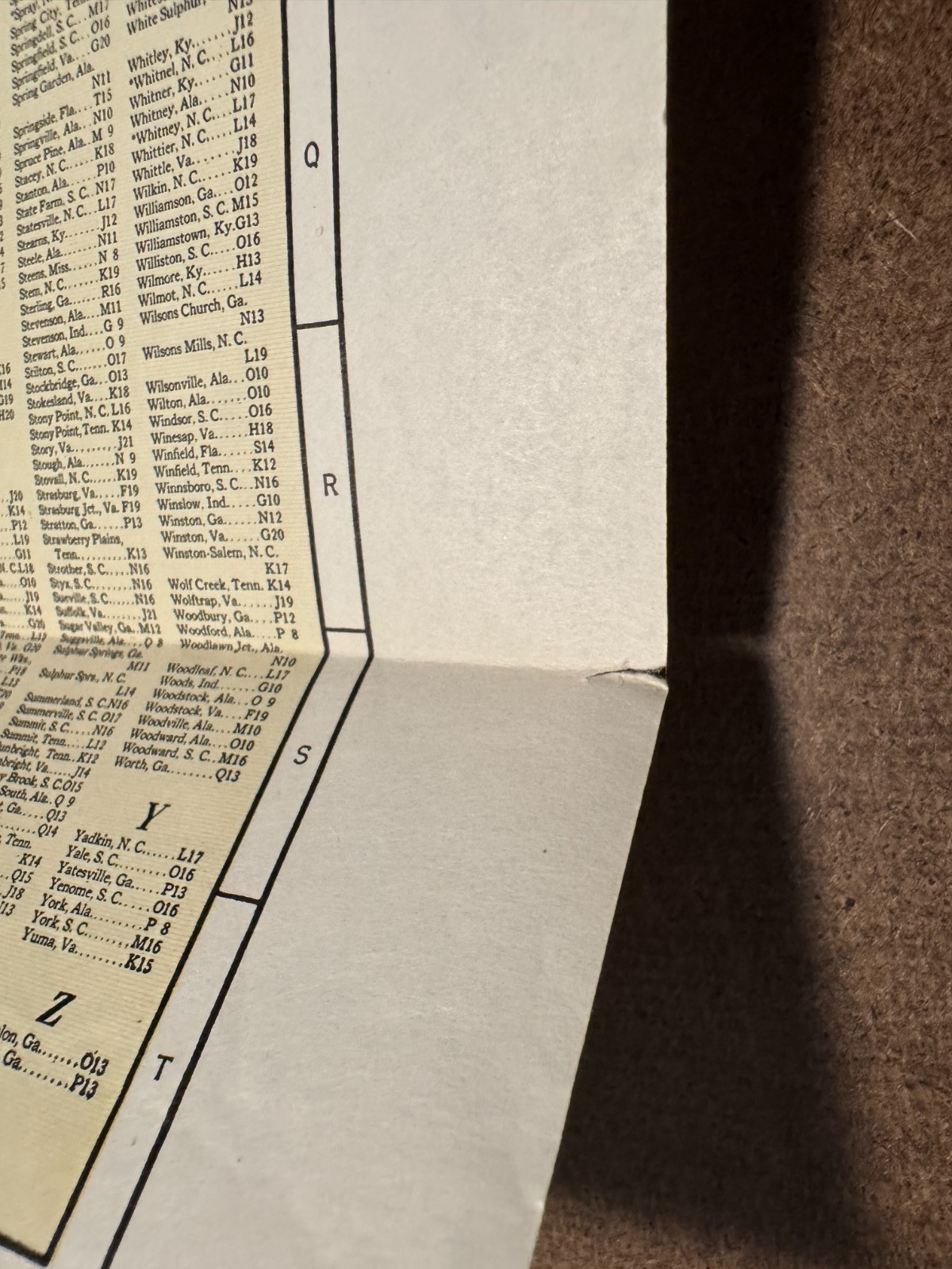 Vintage April 1943 Map of the Southern Railway System Railroad RR Train