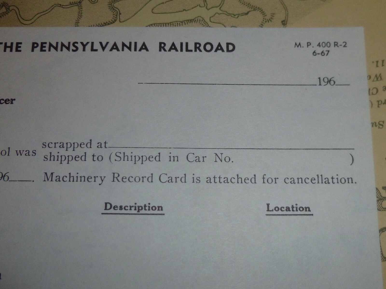 3 x Original Unused THE PENNSYLVANIA RAILROAD Changes to Equipment Docs c.1960’s