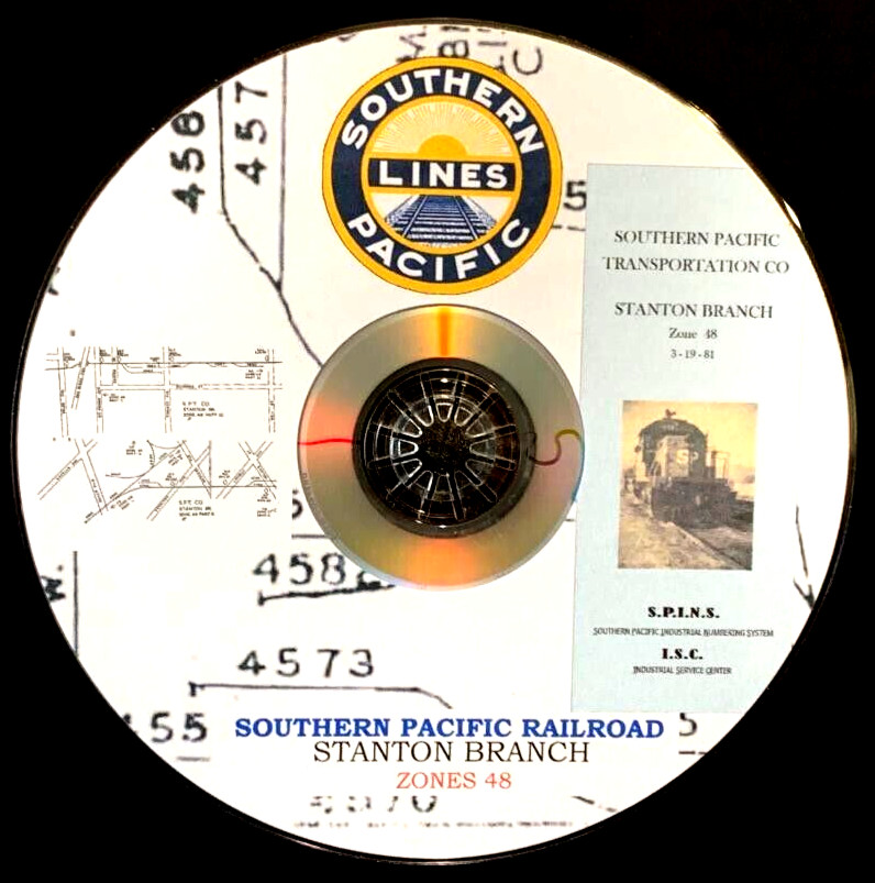 Southern Pacific RR 1981 Stanton Branch SPINS PDF Pages on DVD