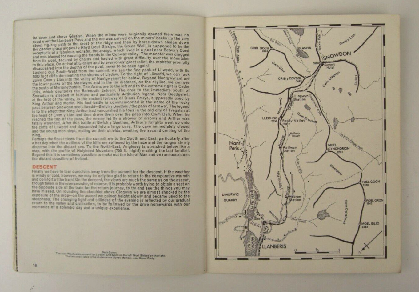 Snowdon Mountain Railway Travelogue/ Guide 1971