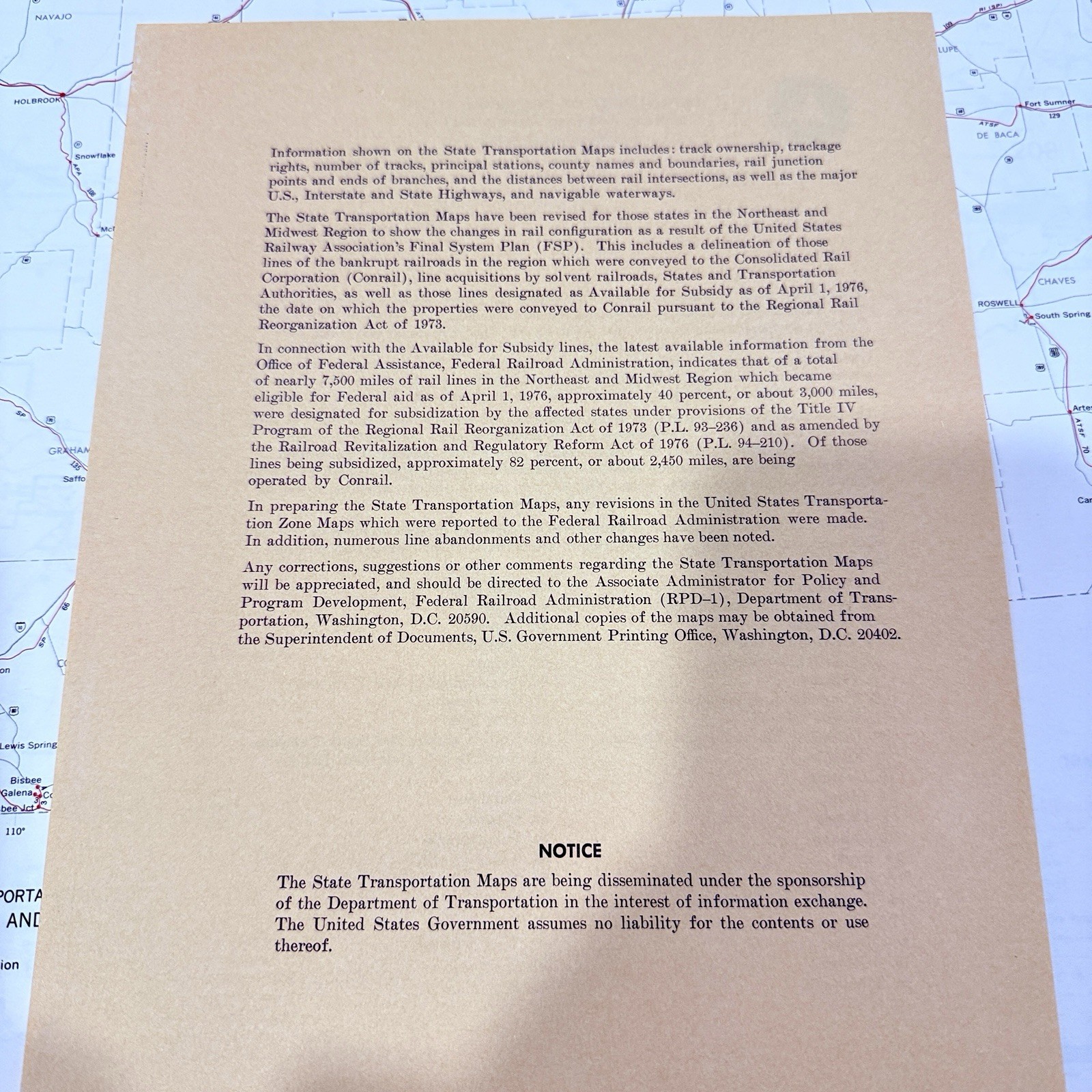 Rare 1975 Prince Lithograph Federal Railroad Atlas (80 Map Collection)