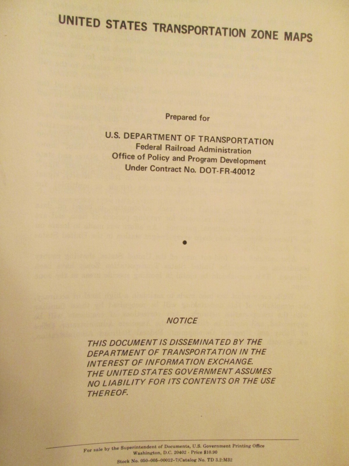 1000+ United States Railroad Zone Maps 1975