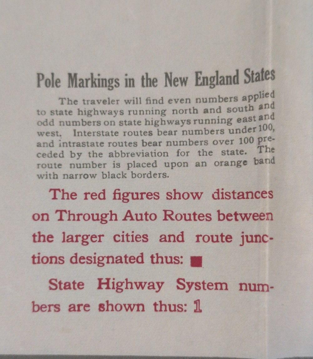 Vintage Hammond’s Auto Route & Distance Map New England Home Insurance Co.
