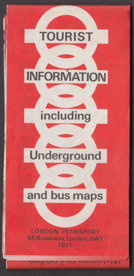 London Transport Underground Tourist Info & Bus Maps 1971