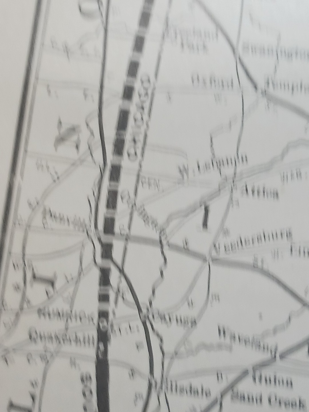 ~1906 Train Route Map SOUTHERN INDIANA RAILWAY Chicago Southern Railroad Antique