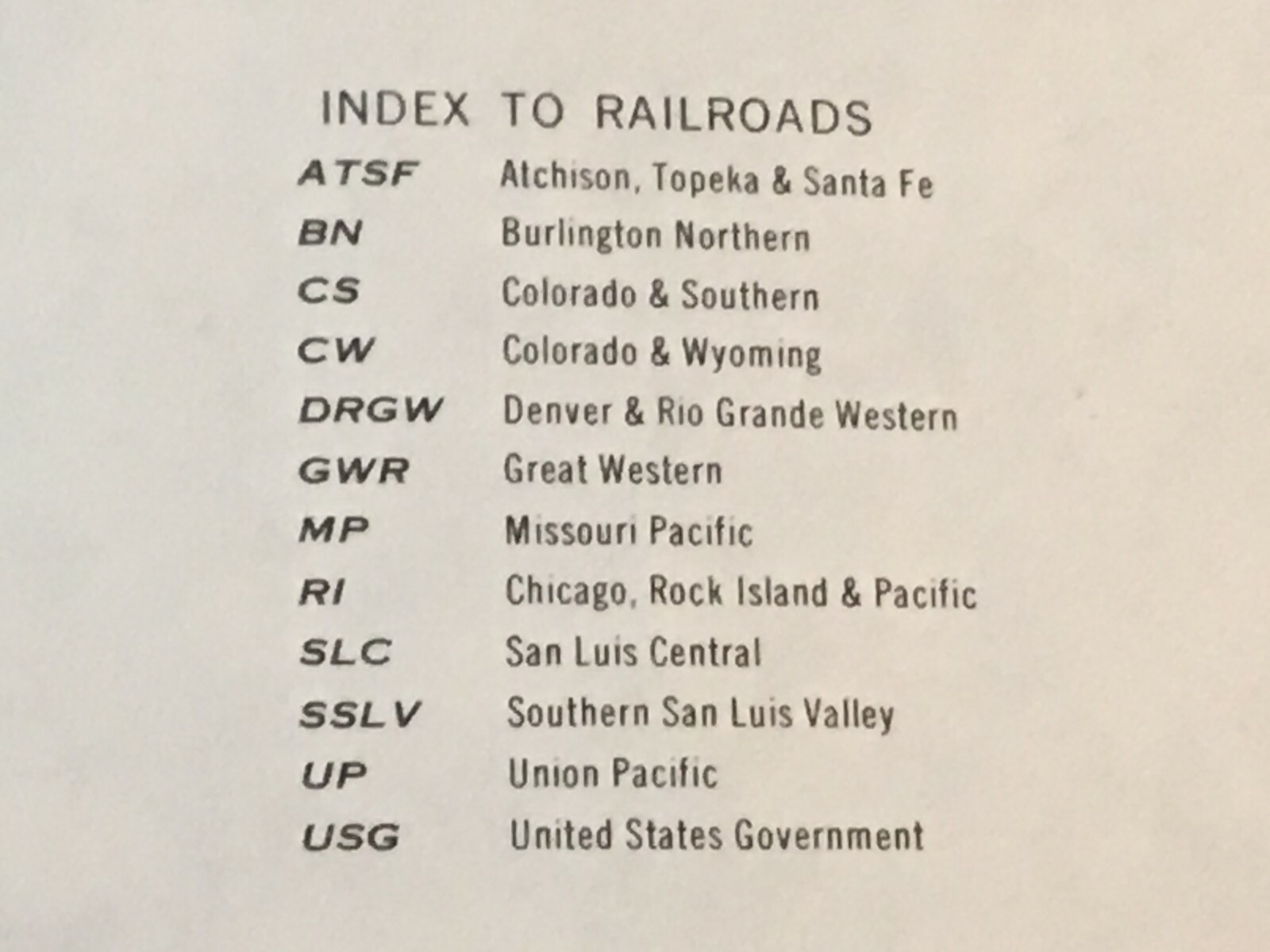 Vintage 1975 Colorado Transportation Map●Federal Railroad Administration●11″x17″