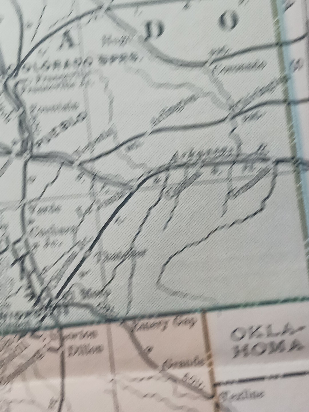 1901 Railroad Map Utah Colorado Arizona New Mexico all Train Route Lines 9×11″