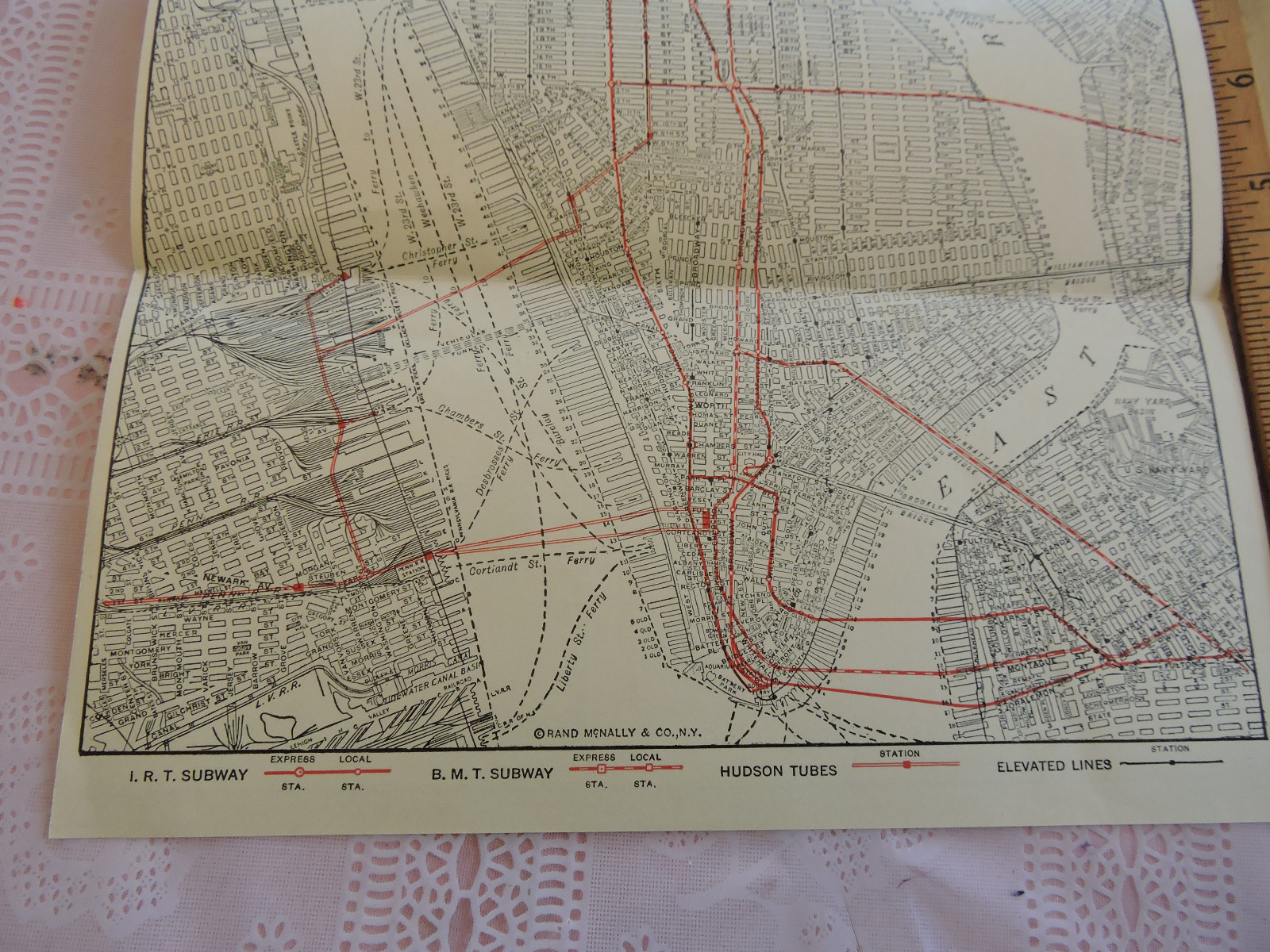 RARE 1929 HOTEL BRISTOL Brochure New York City NYC + SUBWAY MAPS IRT