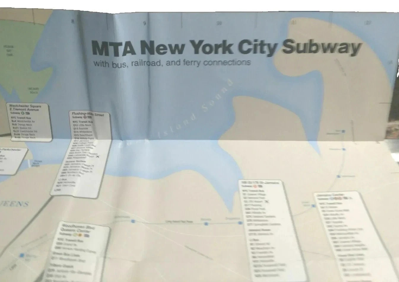RARE Vintage MTA Regional Transit Guide Map NYC New York City LIRR Railroad SIRT