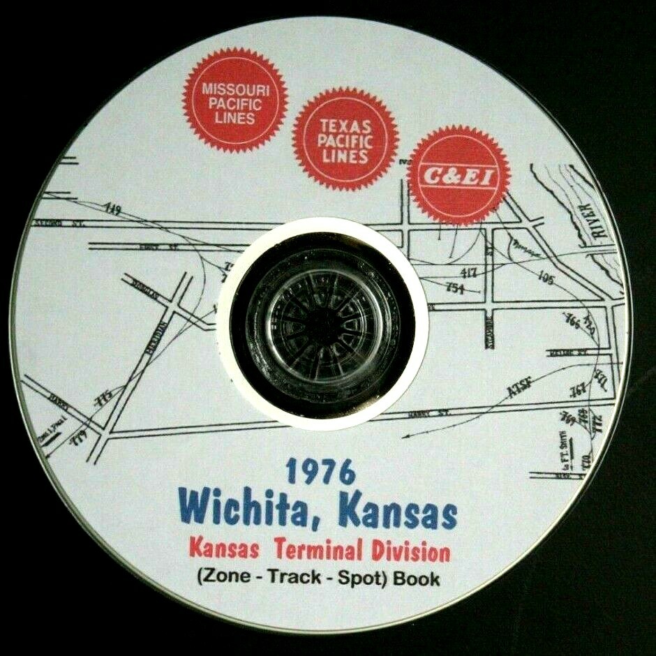 Missouri Pacific 1976 Wichita, KS Kansas Terminal Division PDF Pages on DVD